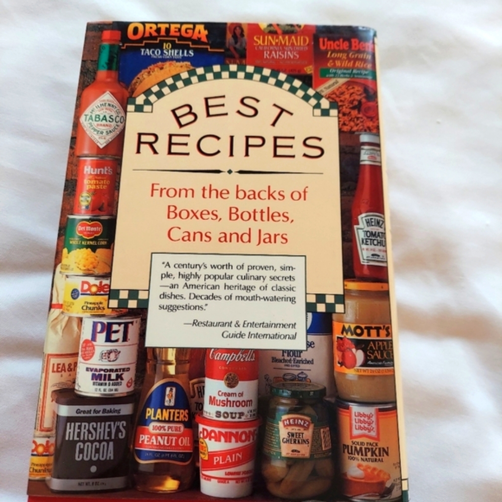 Best Recipes Cookbook By Ceil Dyer-from The Backs Of Boxes, Bottles, Cans & Jars